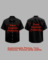 Customized Plus Size Short-sleeved Shirt (You Can Upload Pictures, Text, Logo, Etc. To Customize Your Interesting Short-sleeved Shirt )